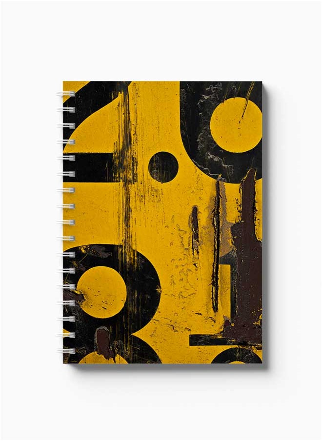 LOWHA - Spiral Notebook Aesthetic Bg Number Art Bg for school, study, work, business 18x25cm taking with 80 sheets - Image 1