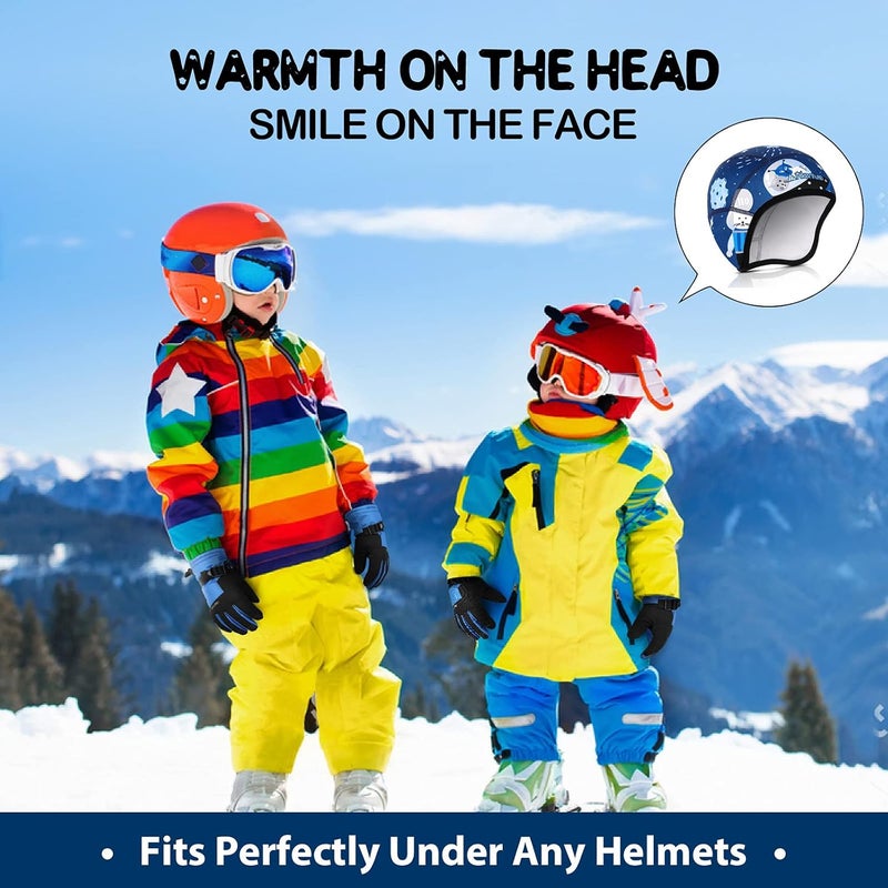 HIKENTURE Kids Skull Cap Helmet Liner Winter Hat for Boys and Girls Beanie Ski Hat with Thermal Fleece for Snow Sports… - Image 5