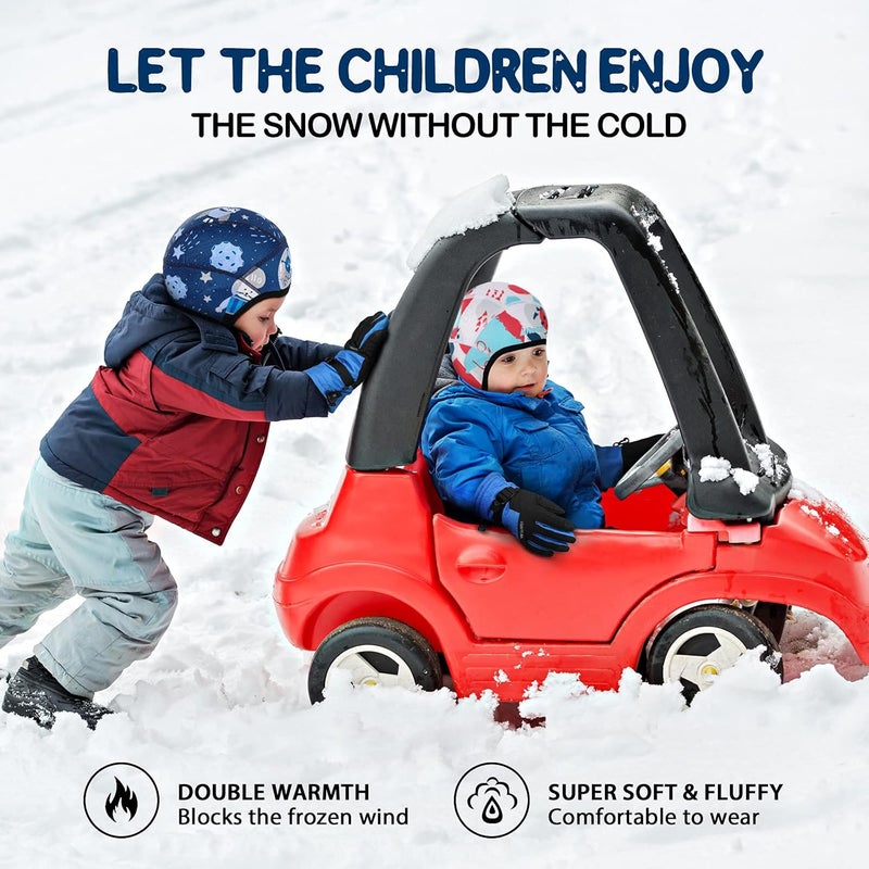 HIKENTURE Kids Skull Cap Helmet Liner Winter Hat for Boys and Girls Beanie Ski Hat with Thermal Fleece for Snow Sports… - Image 4
