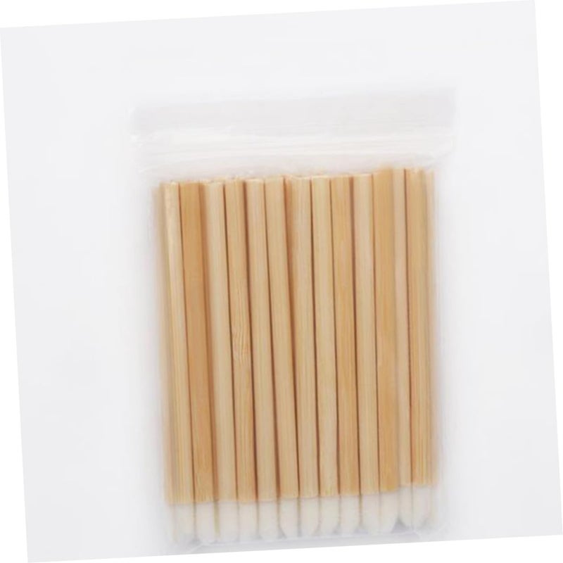 50Pcs Disposable Wooden Lip Brushes Portable Lipstick Applicators for Makeup Use for Lip Gloss and Eyeshadow Application - Image 5