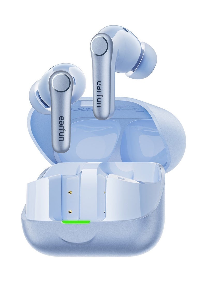 إيرفن سماعات EarFun Air Pro 4+ لاسلكية بإلغاء ضوضاء تكيفي، صوت Hi-Res aptX Lossless، بلوتوث 6.0، تشغيل حتى 54 ساعة، أزرق - Image 1