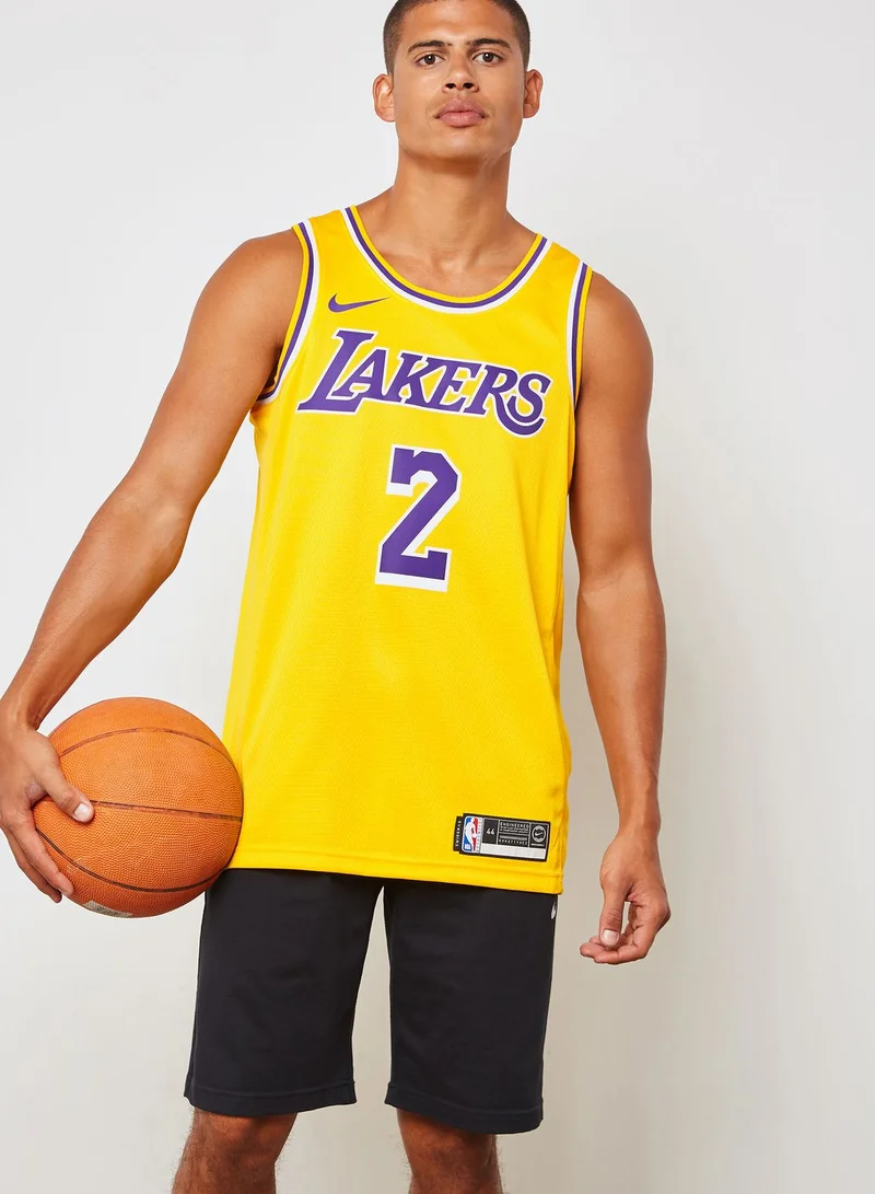 Nike LA Lakers Lonzo Ball Swingman Road Jersey for Men Best