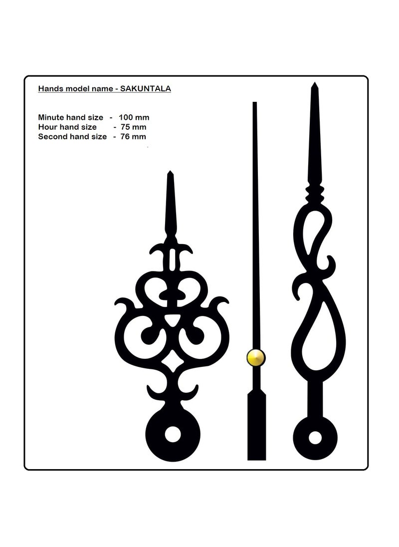 KEDAR KEDAR Ajanta Quartz Ticking Movement Machine for Wall Clock with Fancy Needles Made in India 66  - Image 2