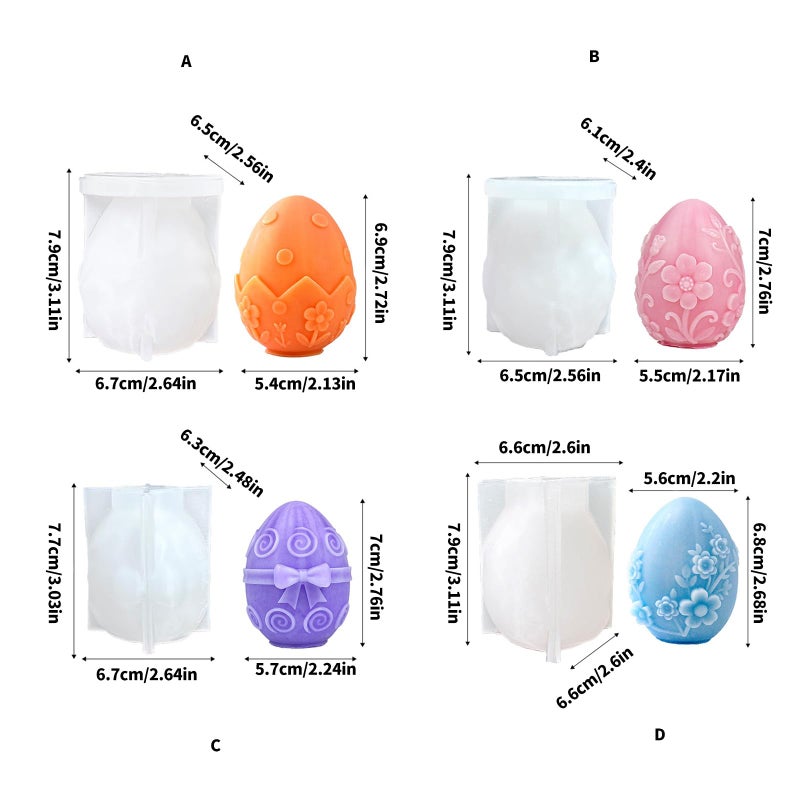 Flower Eggshell Silicone Mold For Resin Casting Soap Chocolate Baking Food Safe - Image 4