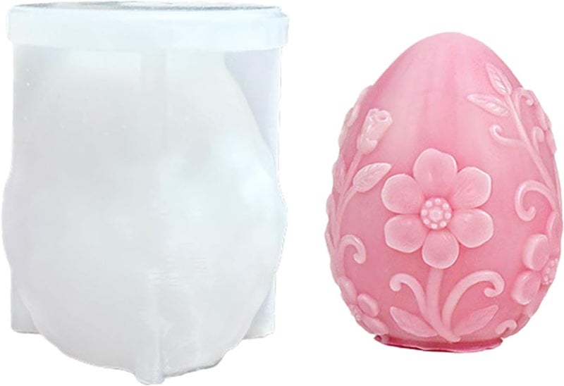 Flower Eggshell Silicone Mold For Resin Casting Soap Chocolate Baking Food Safe - Image 1