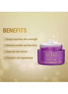 LOTUS HERBALS YouthRx Anti Ageing Nourishing Night Cream for women 50g  - Image 4