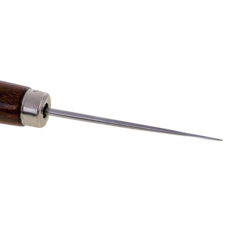 Segolike Wood Handle Scratch Awl Pinpoint Hole Punching Clicker Hand Tool Pin Sewing Punching Stitching Hole Maker - Image 3
