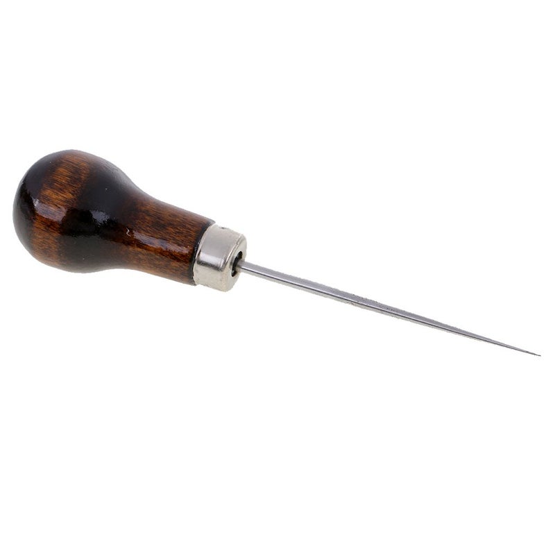 Segolike Wood Handle Scratch Awl Pinpoint Hole Punching Clicker Hand Tool Pin Sewing Punching Stitching Hole Maker - Image 4