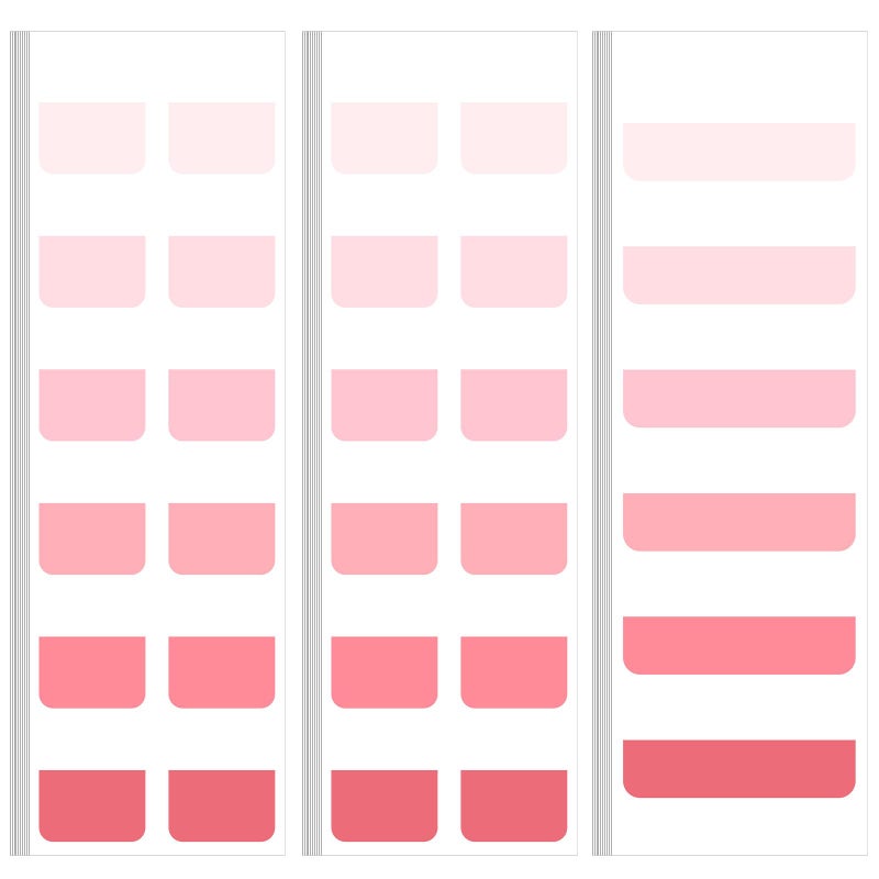 Janlaugh 300 Pcs Sticky Index Book Tabs Bible Tabs Gradient Repositionable Page Tab Labels for Notebooks File Classification(Pink) - Image 1
