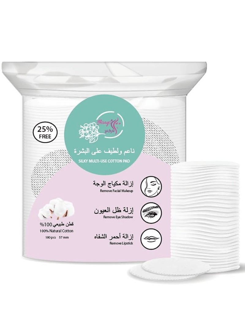 100% natural cotton, multi-use, 180 PCS