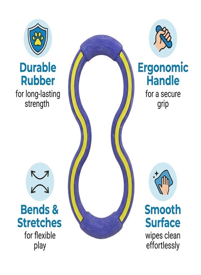 Outward Hound FlyFetch Tug Dog Toy, Durable Rubber, Fetch & Tug-o-War, All Breeds, 10.9" - Image 3