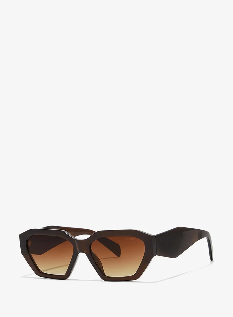 Blackout Women's THETA Sunglasses - Lens Size: 57 mm - Brown