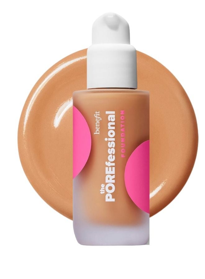 Benefit Cosmetics The POREfessional Smoothing & Blurring Foundation with Niacinamide 30ml – Shade 20W Beyond – Medium Warm Golden, Lightweight, Pore-Minimizing, Longwear Foundation - Image 1