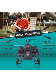 Jinou Remote Control Car - Made with Premium Quality plastic with high power 4WD Dual Motor – Kids toys Car with Remote Control and Smart Watch Gesture Control with Finger (Black with Green)  - Image 4