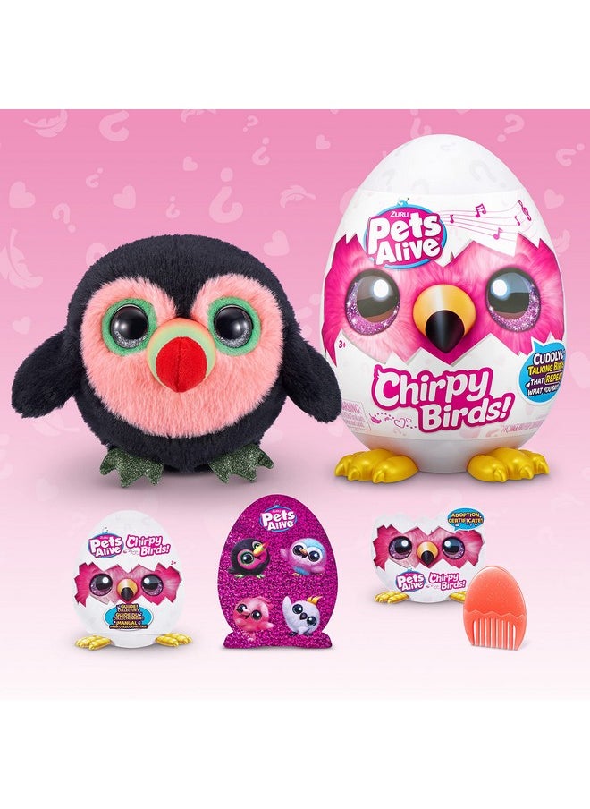 Chirpy Birds (Toucan) By Zuru, Electronic Pet That Speaks, Giant Surprise Egg, Stickers, Comb, Fluffy Clay, Bird Animal Plush For Girls - pzsku/ZEA289597D6AF15C425E2Z/45/_/1724129510/0f336b41-8359-459d-ad12-c01ac0895f2e