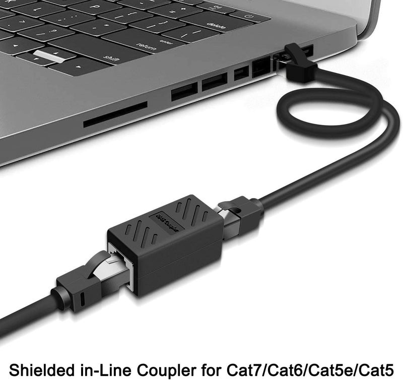 Greluma Slow wear optimized quality 6 PCS RJ45 Coupler Network Coupler Ethernet Connector Shielded Inline Coupler for Cat7 Cat6 Cat5e Cat5 Ethernet Cable Extension Male to Female Various color options - Image 4