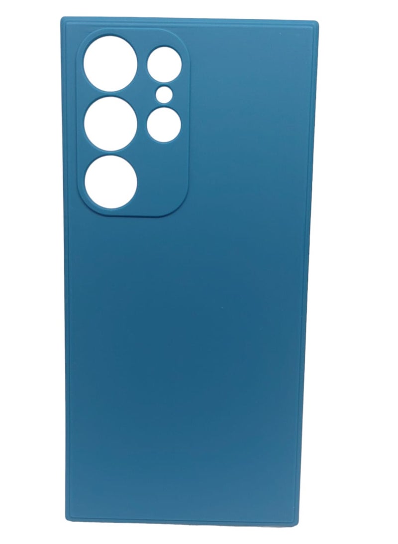 Blue Sky Compatible with Samsung Galaxy S23 Ultra Case Liquid Silicone Case Full Body Protective Cover Shockproof Slim Phone Case Anti-Scratch Soft Microfiber Lining - Image 1