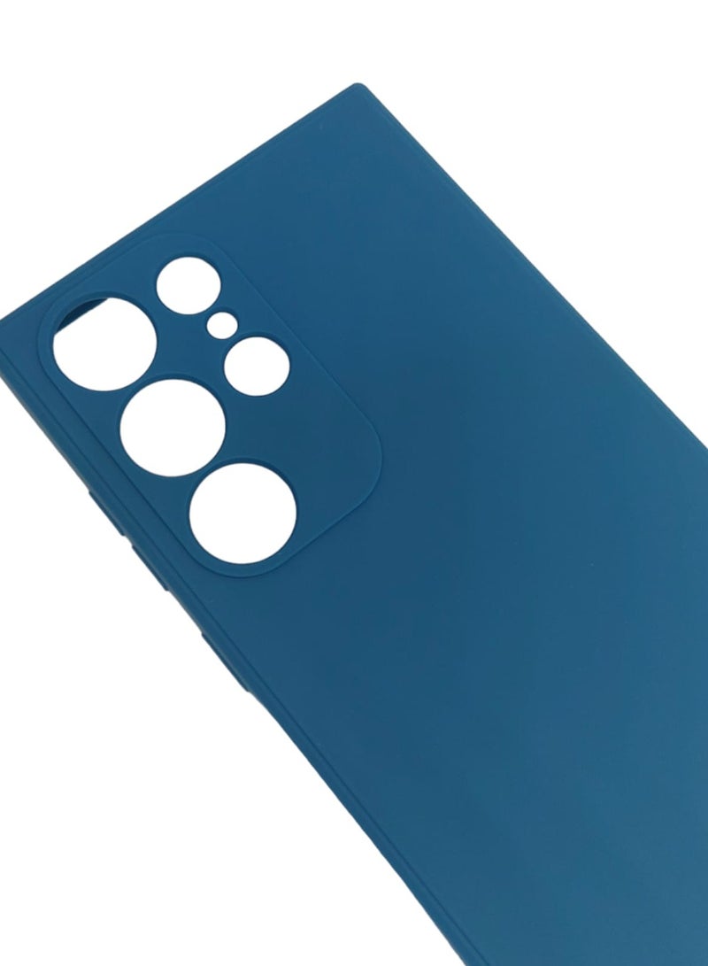 Blue Sky Compatible with Samsung Galaxy S23 Ultra Case Liquid Silicone Case Full Body Protective Cover Shockproof Slim Phone Case Anti-Scratch Soft Microfiber Lining - Image 4