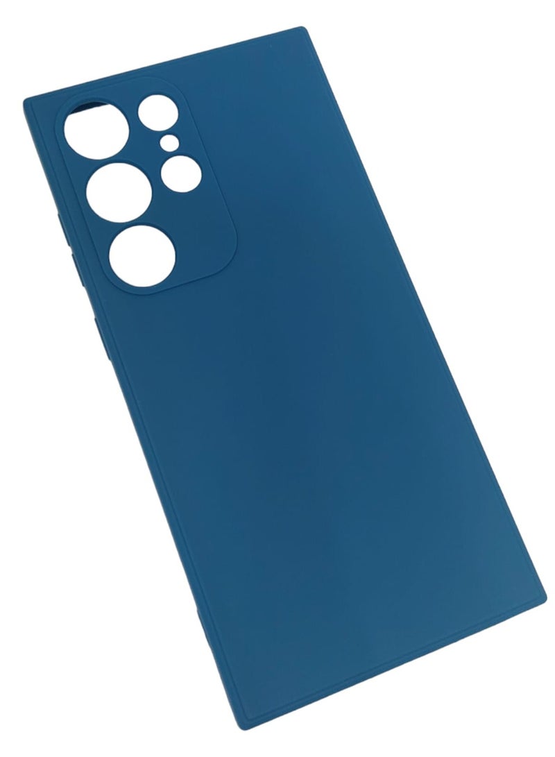 Blue Sky Compatible with Samsung Galaxy S23 Ultra Case Liquid Silicone Case Full Body Protective Cover Shockproof Slim Phone Case Anti-Scratch Soft Microfiber Lining - Image 3