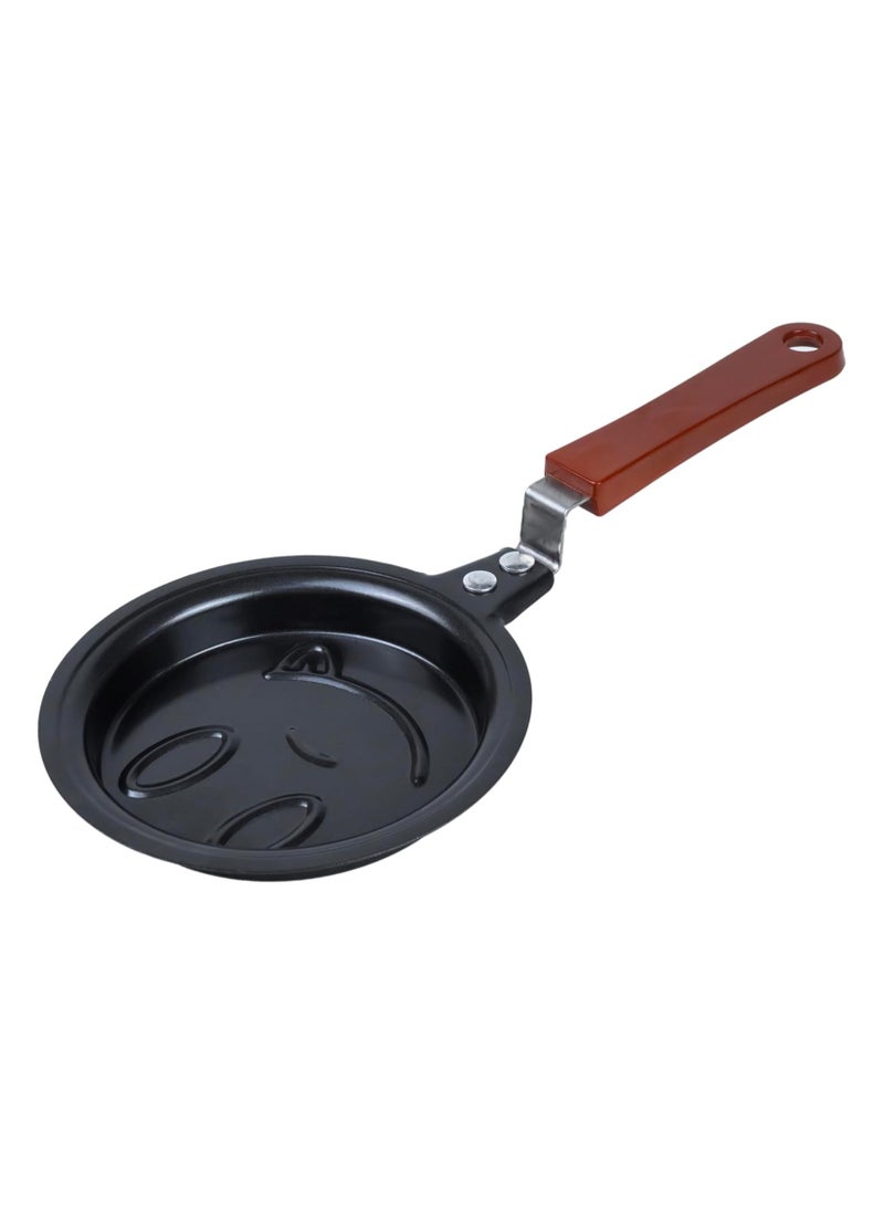 Cuisine Art Mini 12 cm Fry Pan - Smile Design - Black(MPD-12R)  - Image 5