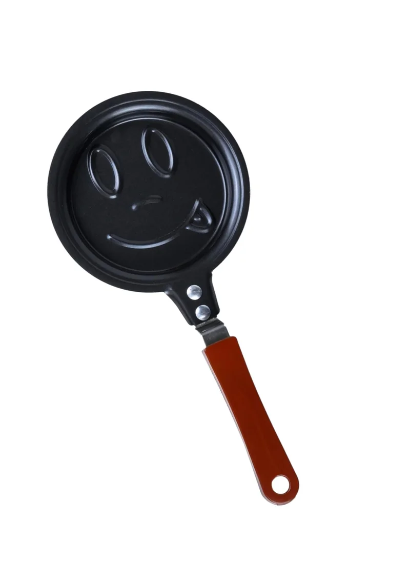 Cuisine Art Mini 12 cm Fry Pan - Smile Design - Black(MPD-12R)