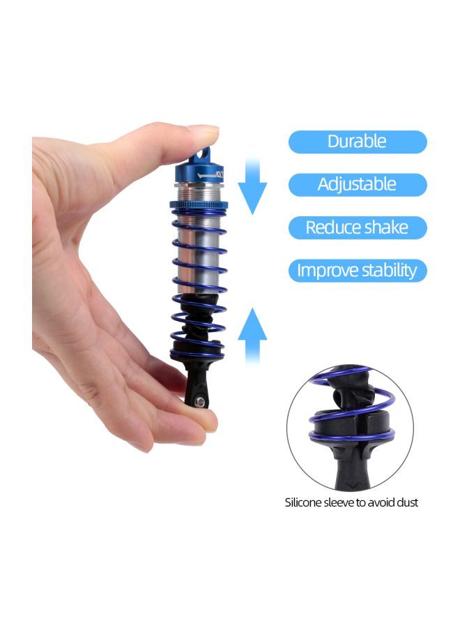 NIBEMINENT 4-Piece Metal Shock Absorber Damper RC Car Parts RM11591BL-L - Image 2