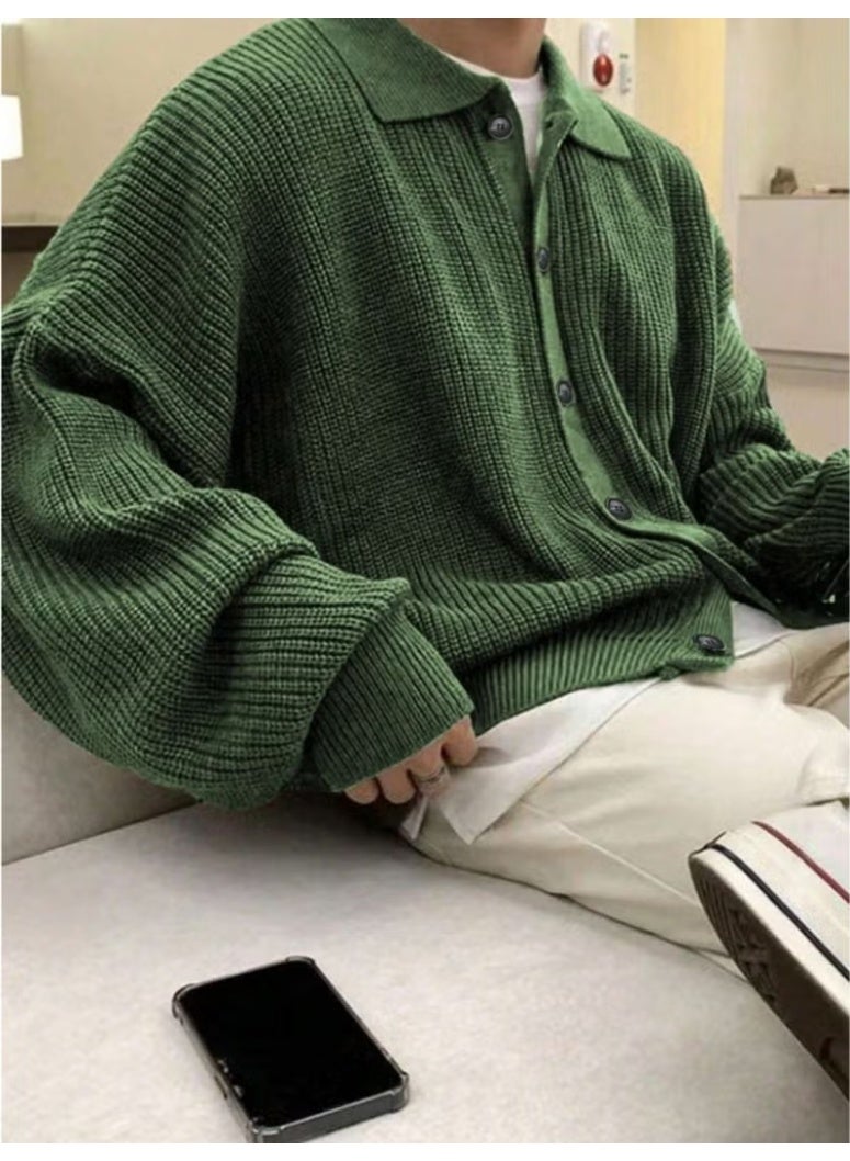 Cool Tarz كارديجان بتفاصيل زر أنيقة بتصميم عادي مناسب - Image 1