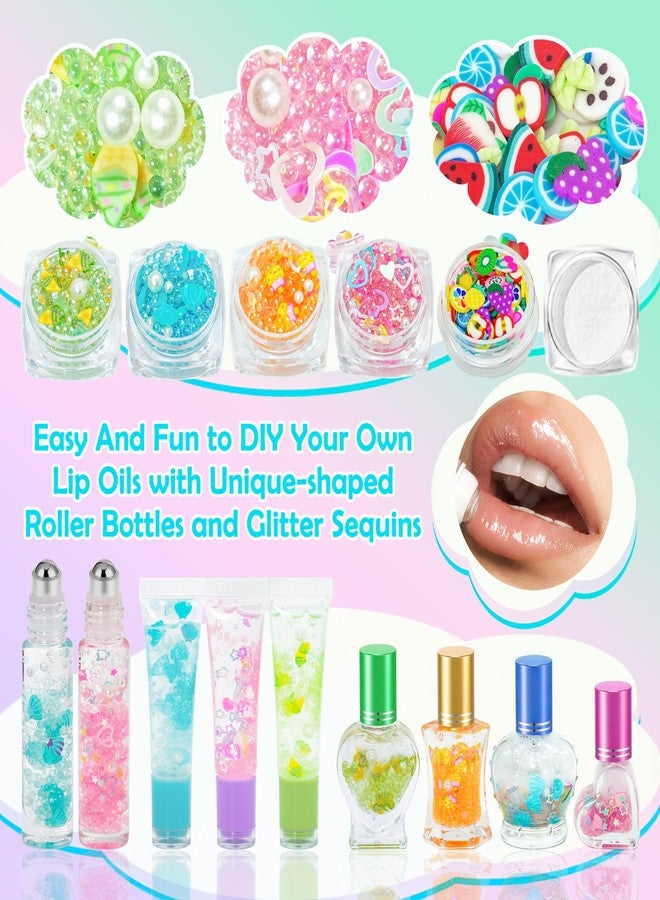 BRIPATI Lip Gloss Making Kit, Lip Oil DIY Kits, Make Your Own Lip Glosses Set with Roller Bottles, Lip Gloss for Girls, Moisturizing Lipstick Set, All-Inclusive Lip Glosses Making Kit - Image 3