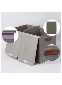 XiuWoo Toys Organizer Toy Chest with Lids Foldable Toy Storage Organizer with Handles, Stuffed Animal Storage for Nursery Room Playroom, Living Room, Large Toy Box for Boys and Girls Gray  - Image 3