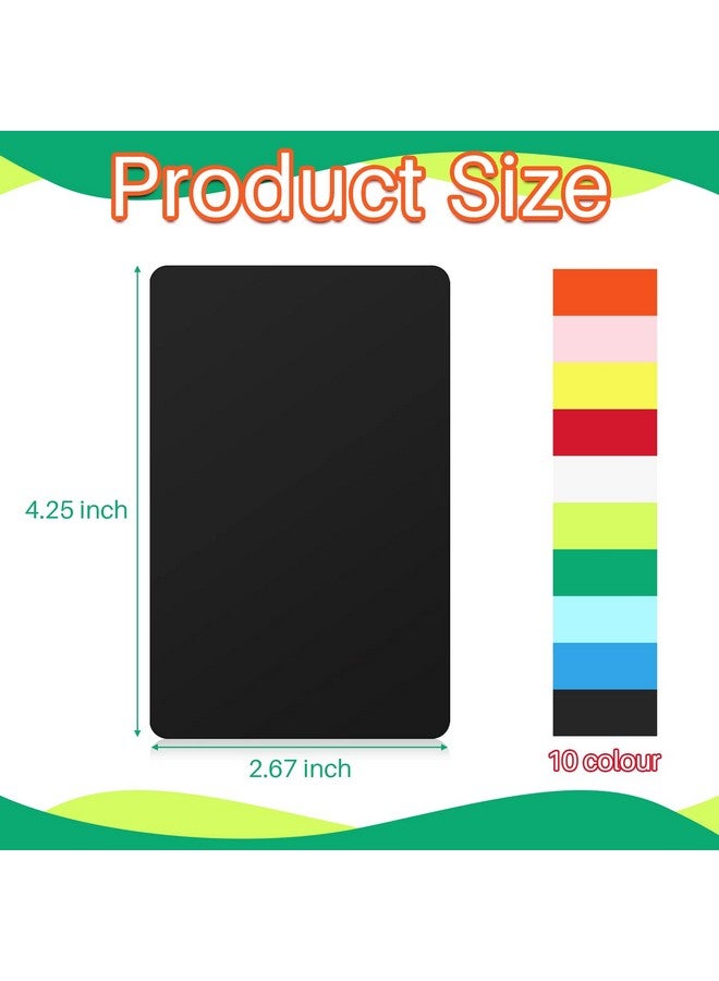 Zomiboo Tall Trading Card Dividers, Trading Card Page Dividers for Games Sports Baseball Card, 10 Colors Plastic Card Dividers, 2.7 x 4.2 Inch(100 Pieces) - Image 2