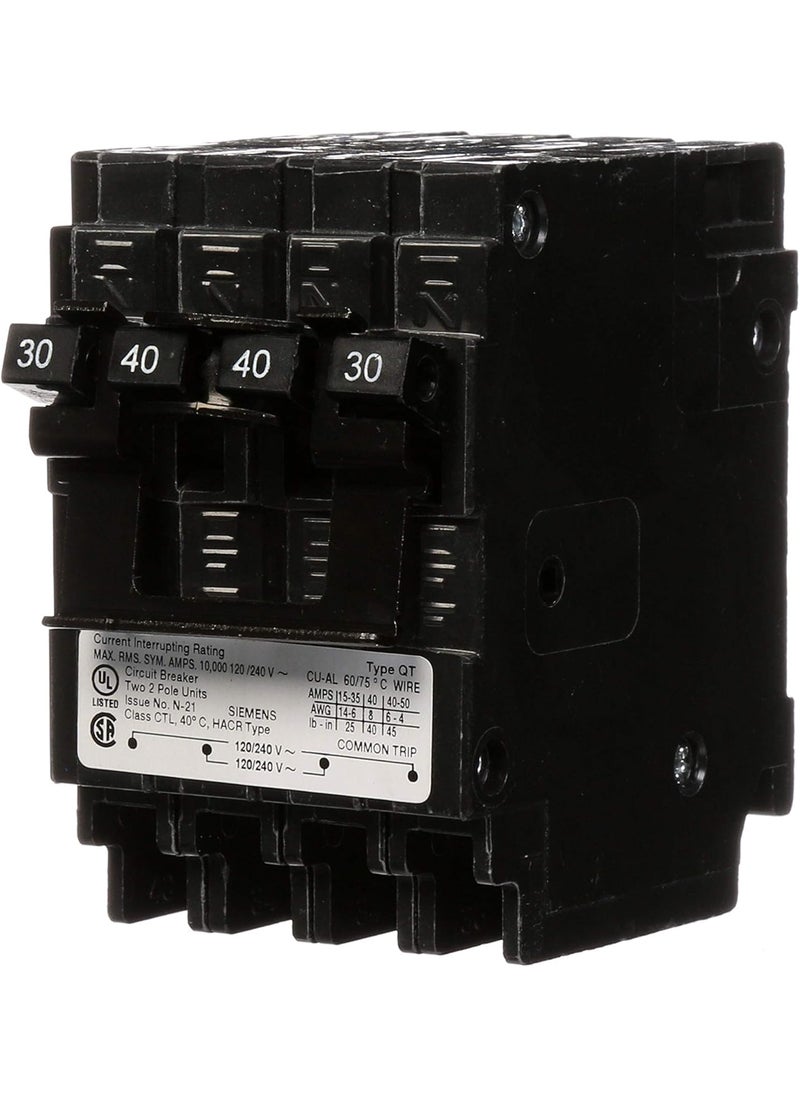 SIEMENS Siemens Q23040CT2 30Amp Double Pole40Amp Double Pole 10Kaic Circuit Breaker  - Image 1