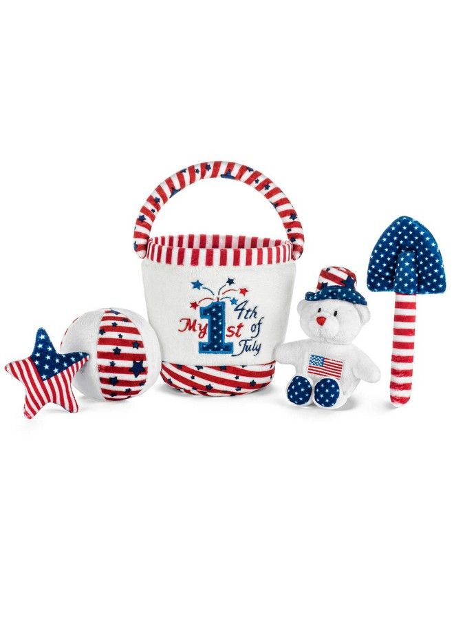 Genius Baby Toys Baby'S My 1St 4Th Of July Soft Sand Bucket Playset - Image 1