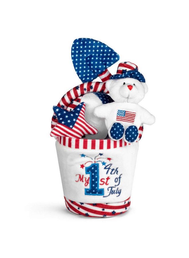 Genius Baby Toys Baby'S My 1St 4Th Of July Soft Sand Bucket Playset - Image 3