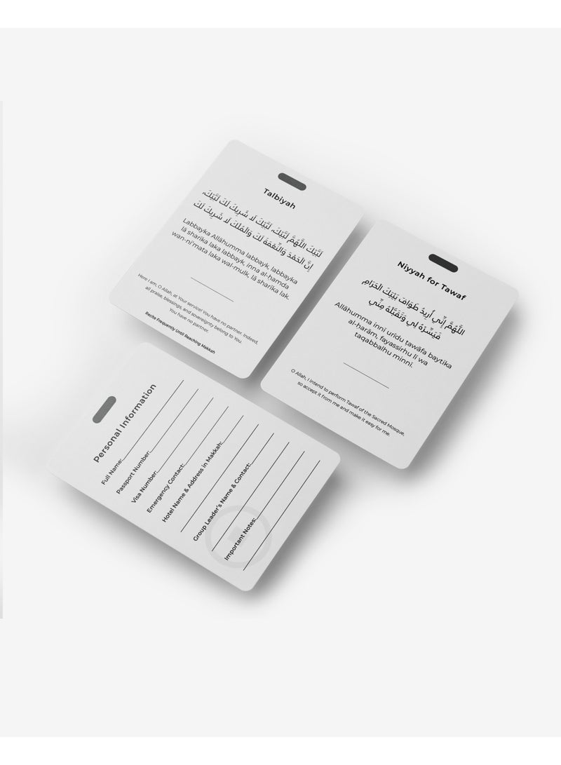 بطاقات أدعية العمرة – دليل العمرة خطوة بخطوة (عربي + إنجليزي) - Image 5