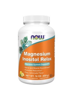 Supplements,powder Magnesium Inositol Relax, Nervous System Support*, Fizzy Lemonade Flavor, 16-Ounce