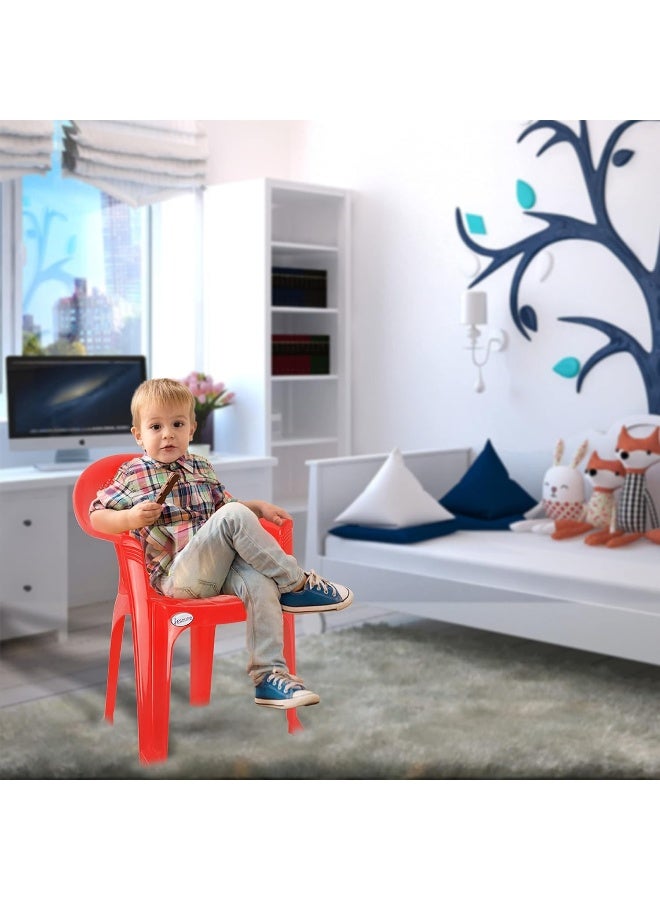 ESQUBE Esqube Koala Baby Chair - Plastic Study Chair Red  - Image 2