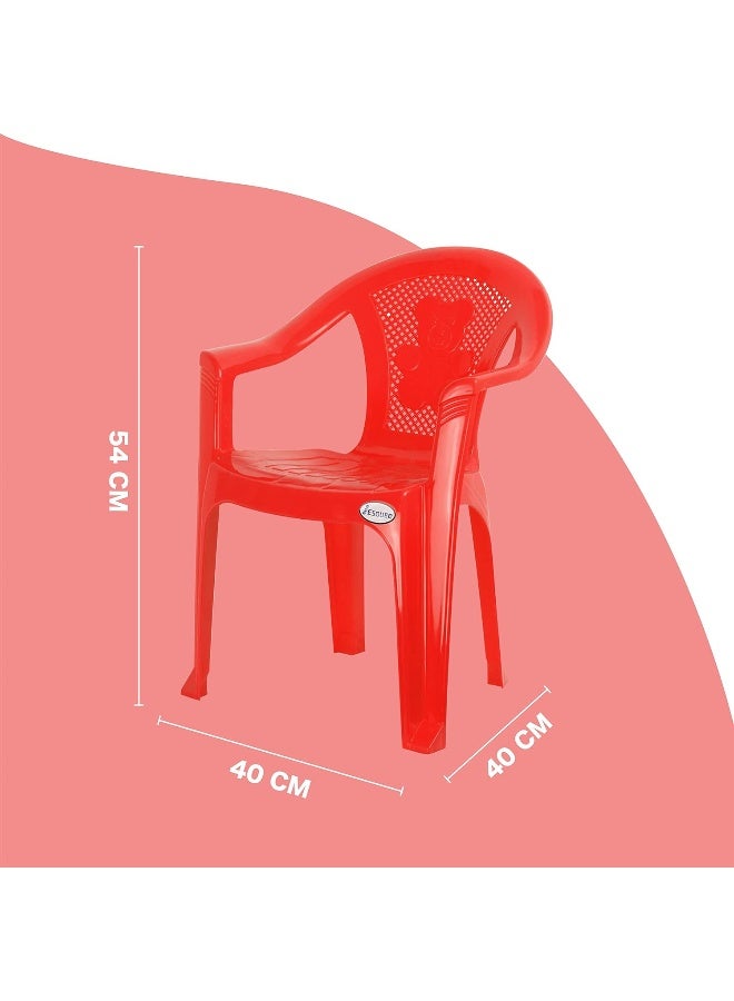 ESQUBE Esqube Koala Baby Chair - Plastic Study Chair Red  - Image 3