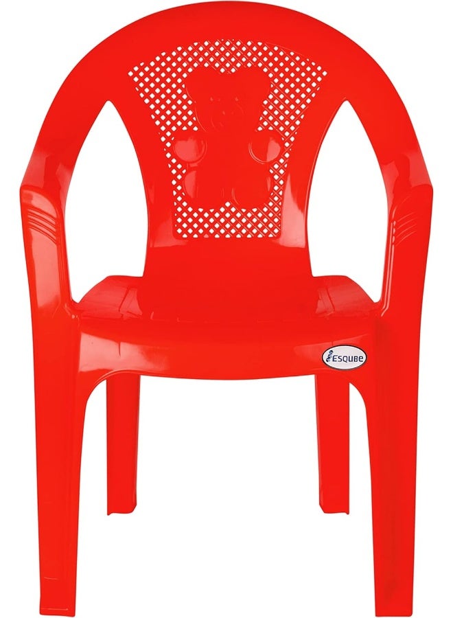 ESQUBE Esqube Koala Baby Chair - Plastic Study Chair Red  - Image 4
