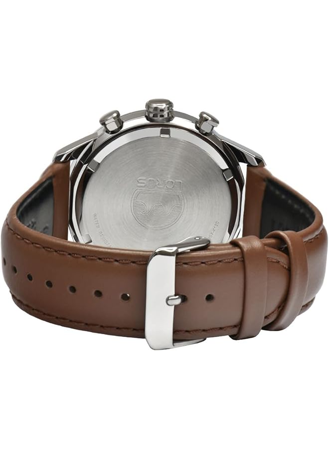 LORUS Mens Analog Quartz Watch With Leather Bracelet Rm339Gx9 - Image 3