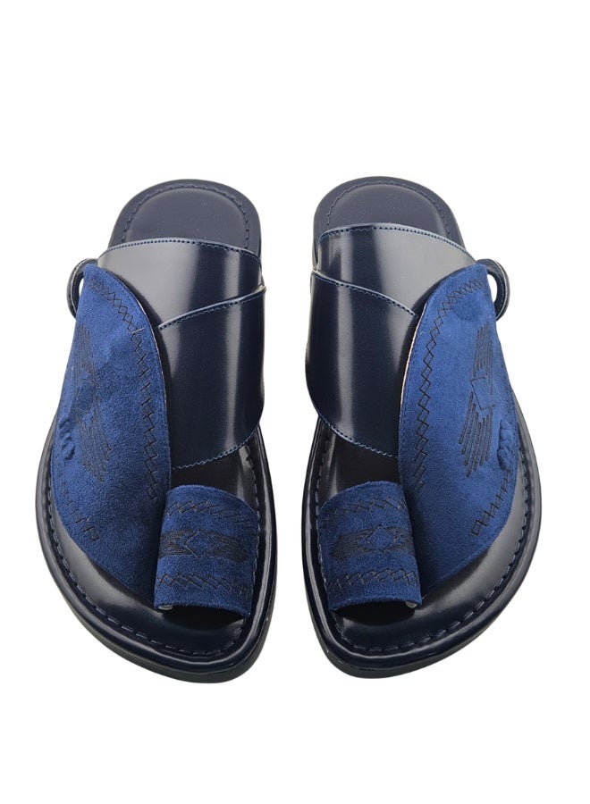 AL Fanoos Men's Arabic Toe Sandal Al Fanoos Classic Dual-Texture Design - Image 4