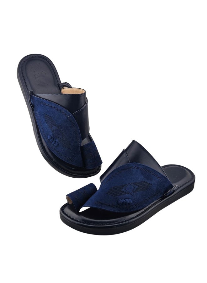 AL Fanoos Men's Arabic Toe Sandal Al Fanoos Classic Dual-Texture Design - Image 2