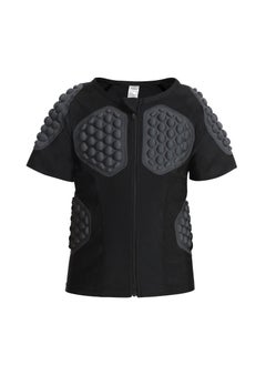 Football protective cushion shirt, goalkeeper compression shockproof shirt, football goalkeeper children's chest protection sports crash suit