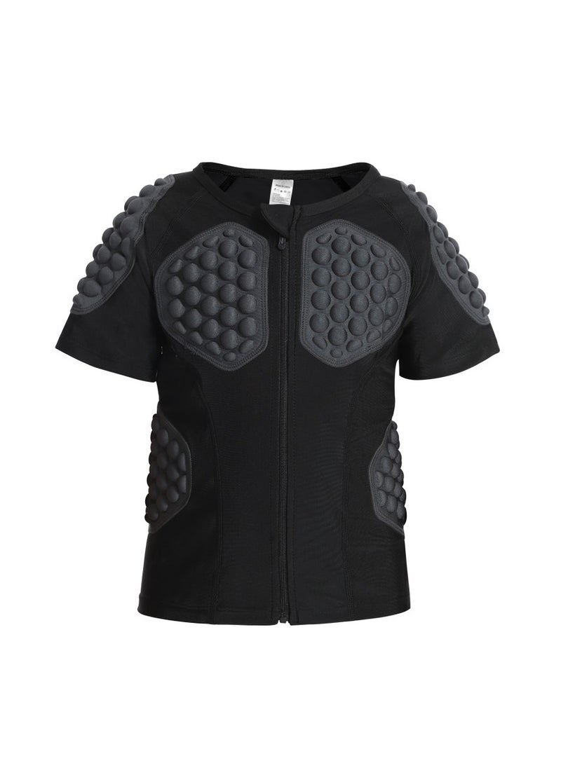 General - Football protective cushion shirt, goalkeeper compression shockproof shirt, football goalkeeper children's chest protection sports crash suit - Image 1