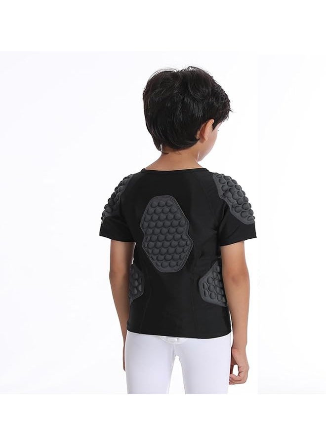 General - Football protective cushion shirt, goalkeeper compression shockproof shirt, football goalkeeper children's chest protection sports crash suit - Image 1