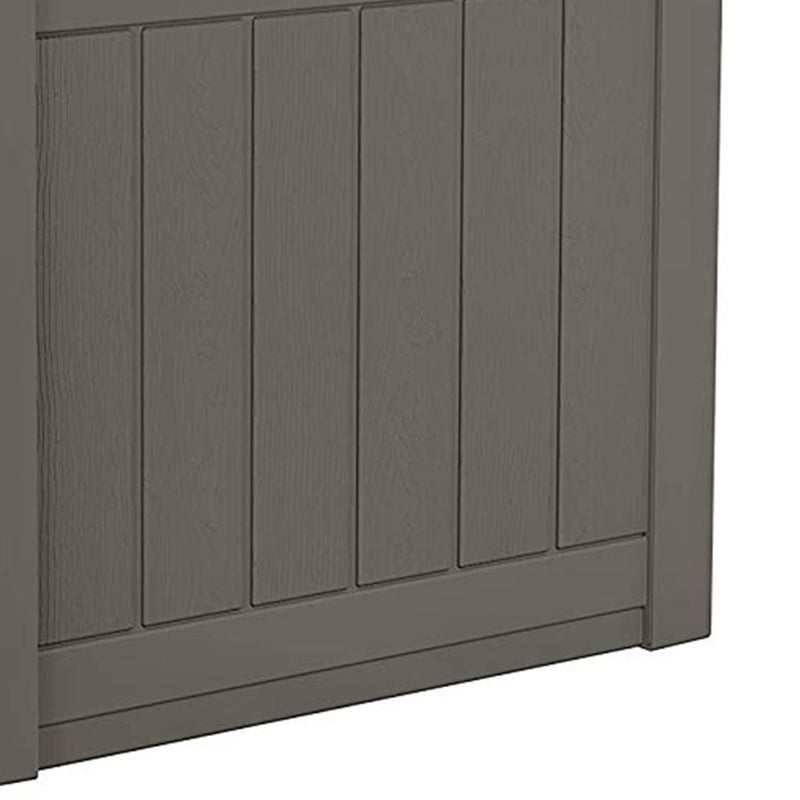 Suncast Outdoor Storage Box - 22 Gallon Stone Gray Resin Outdoor Deck Box with Seat, Weatherproof Patio Storage Bin Container for Keeping Cushions, Tools, & Towels for Pool, Yard, & Garden - Image 3