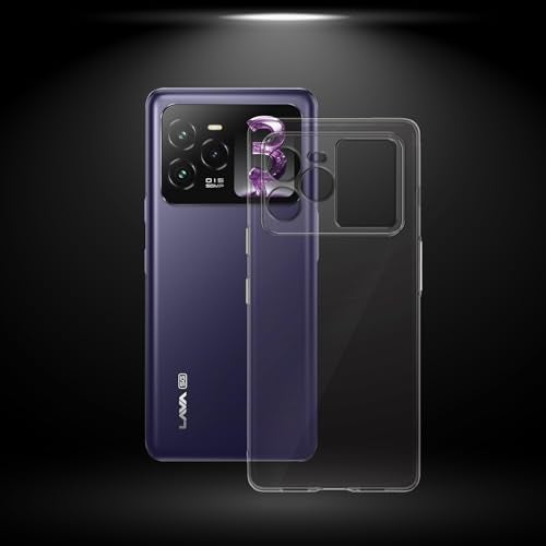 Plus Clear Soft Transparent TPU Back Cover with Camera Protection for Lava Agni 3 5G - Transparent - Image 3