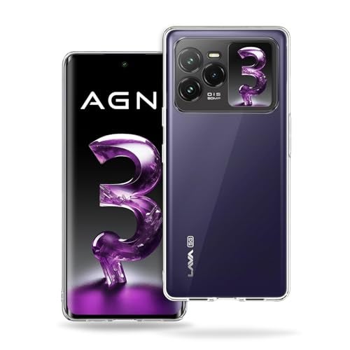 Plus Clear Soft Transparent TPU Back Cover with Camera Protection for Lava Agni 3 5G - Transparent - Image 1