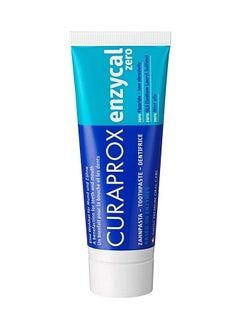 CURAPROX كورابروكس إنزيكال زيرو، 75 مل. معجون أسنان خالي من الفلورايد للحماية من التسوس ومحاربة البلاك.  - Image 1