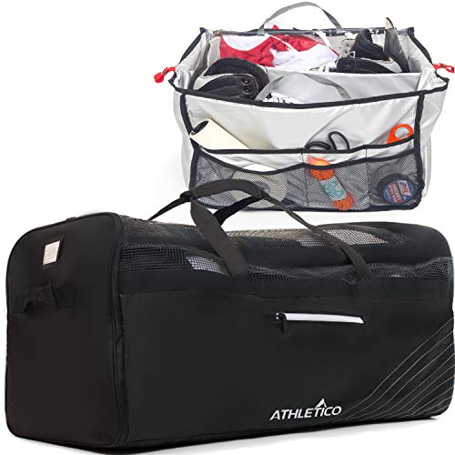 Athletico Hockey Duffle Bag - 35" Large Ice Hockey Duffel XXL Travel Bag for Equipment & Gear, with Included Organizer Caddy (Back) - Image 1