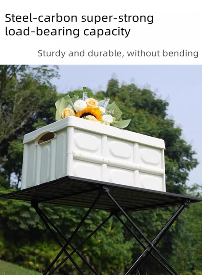 Generic Portable Folding Camping Table, Made of Aluminum Alloy, Easy And Quick to Assemble, Suitable for Outdoor Environments, For Picnics, Camping, Beaches, And Home Use. - Image 3